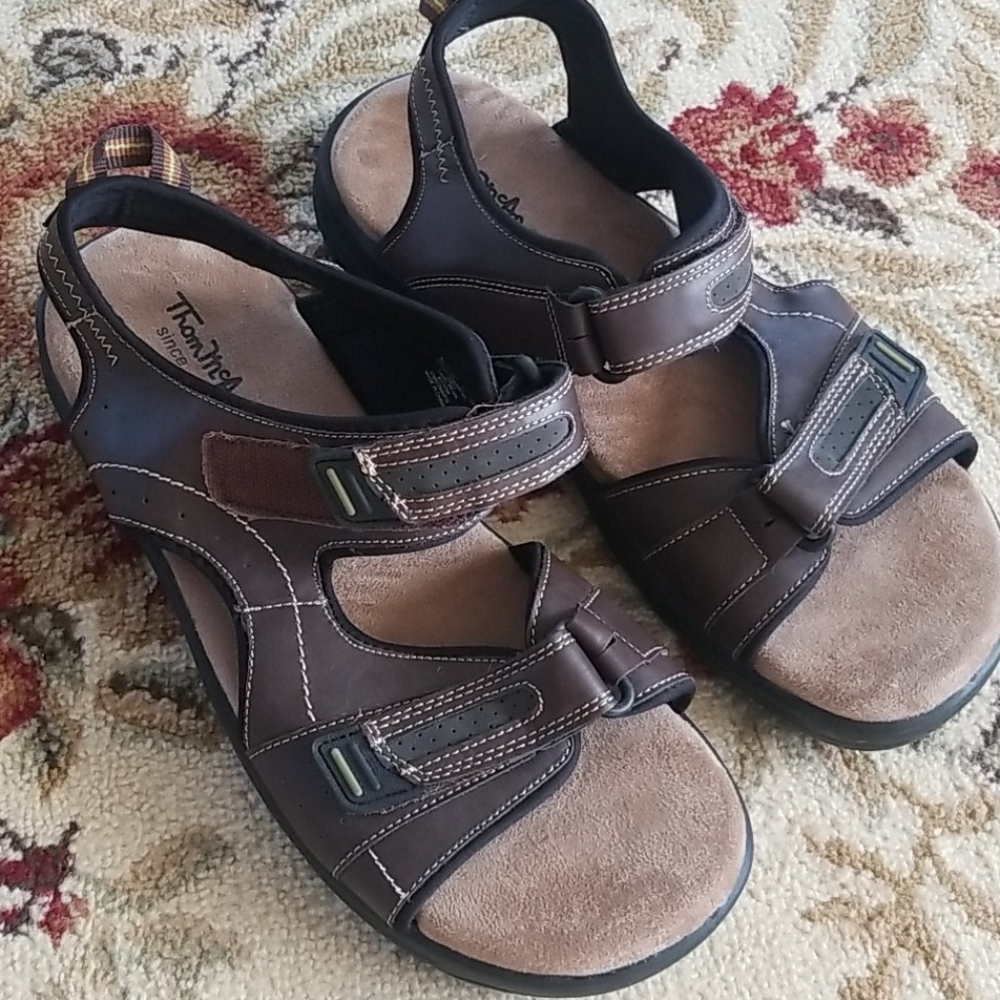 Men's size 12 leather strap sandals. Never worn.